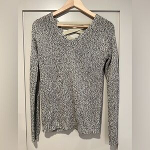 Black and White Knit Sweater